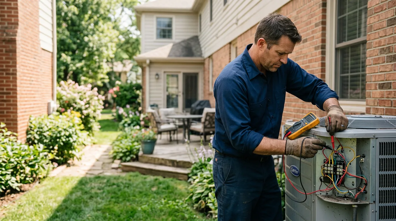 HVAC technician working near South Carrollton, KY